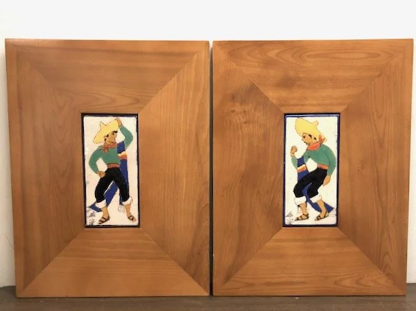 San Jose Framed Tile Pair