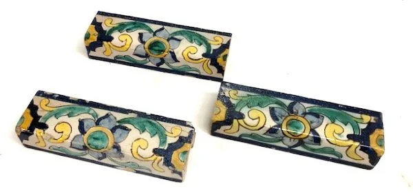 Antique Portuguese Corner Tile Set