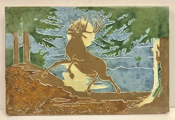 Owens Antique Stag Tile Arts & Crafts