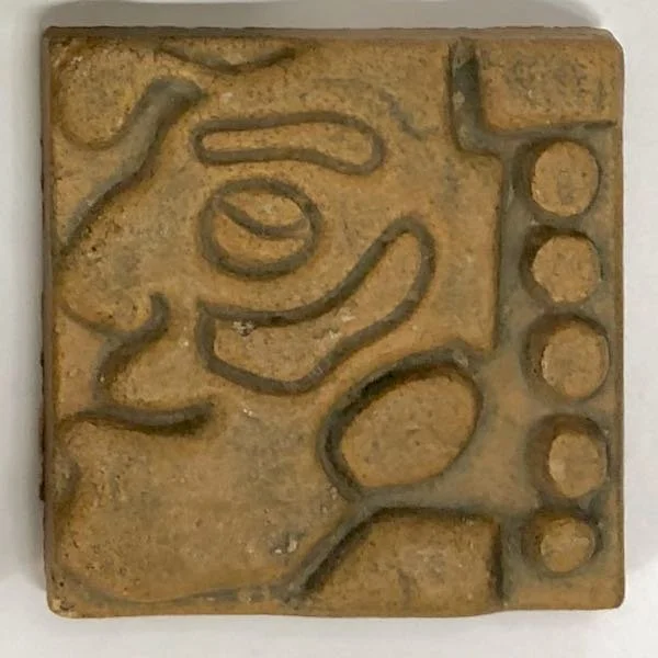 Malibu Mayan Face Tiles — Wells Antique Tile & Pottery