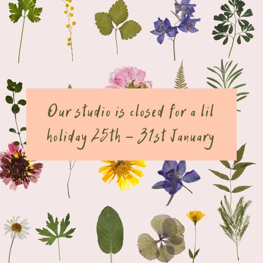 The Kindred Floral studio is closed from the 25th - 31st January for a much needed break. See you in Feb 💗