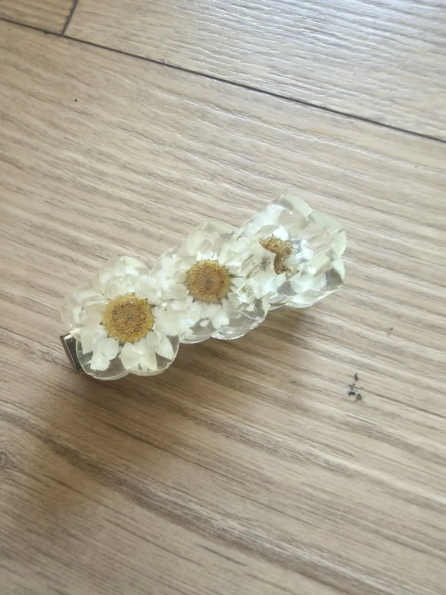 Floral Hair Clip - Raised Flowers