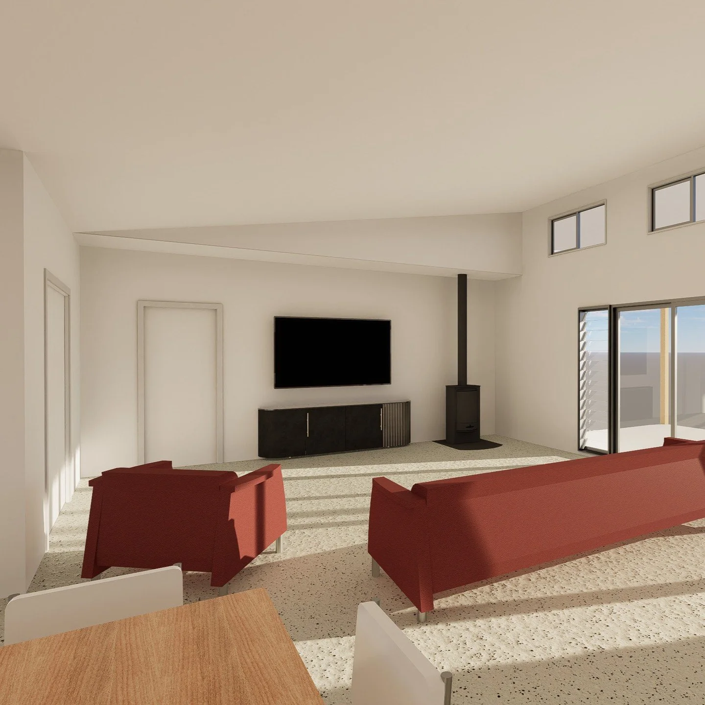 Great to see another basic render come to life. We can put as much or as little detail as needed in these renders to let the client get a feel for the space #buildingdesign #portlincoln #eyrepeninsula