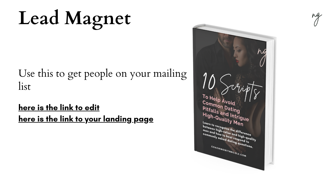 Nicole Lead Magnet | Modo Global