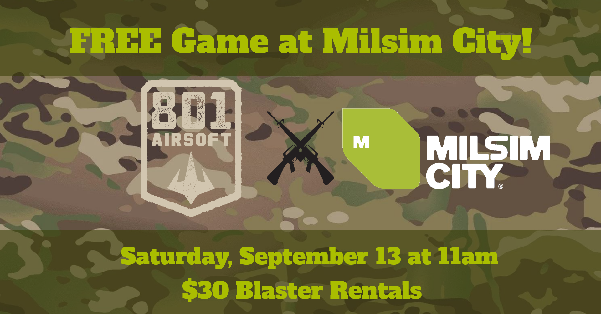 801Airsoft x Milsim City Complementary Game!