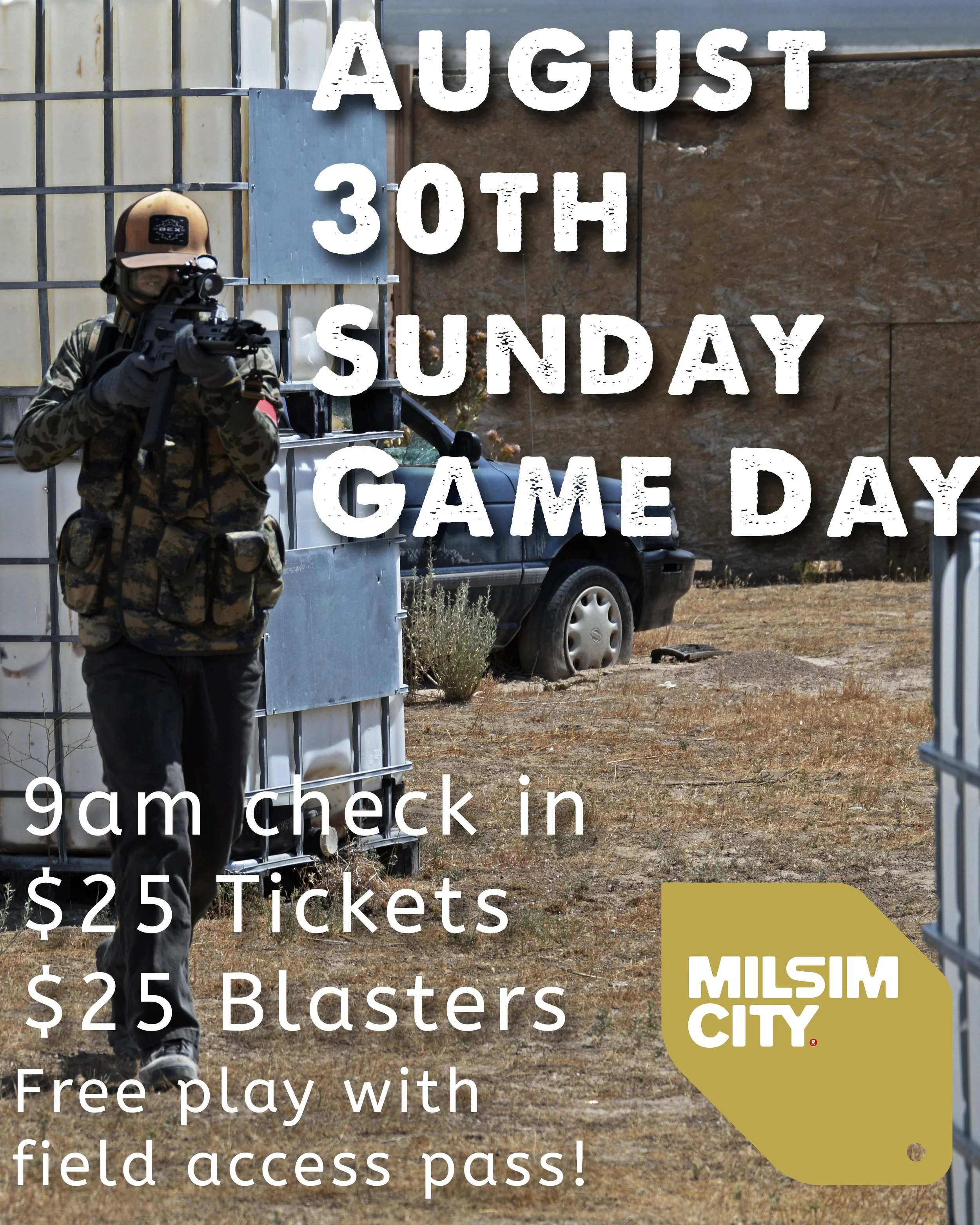 August 30th Sunday Regular Game Day