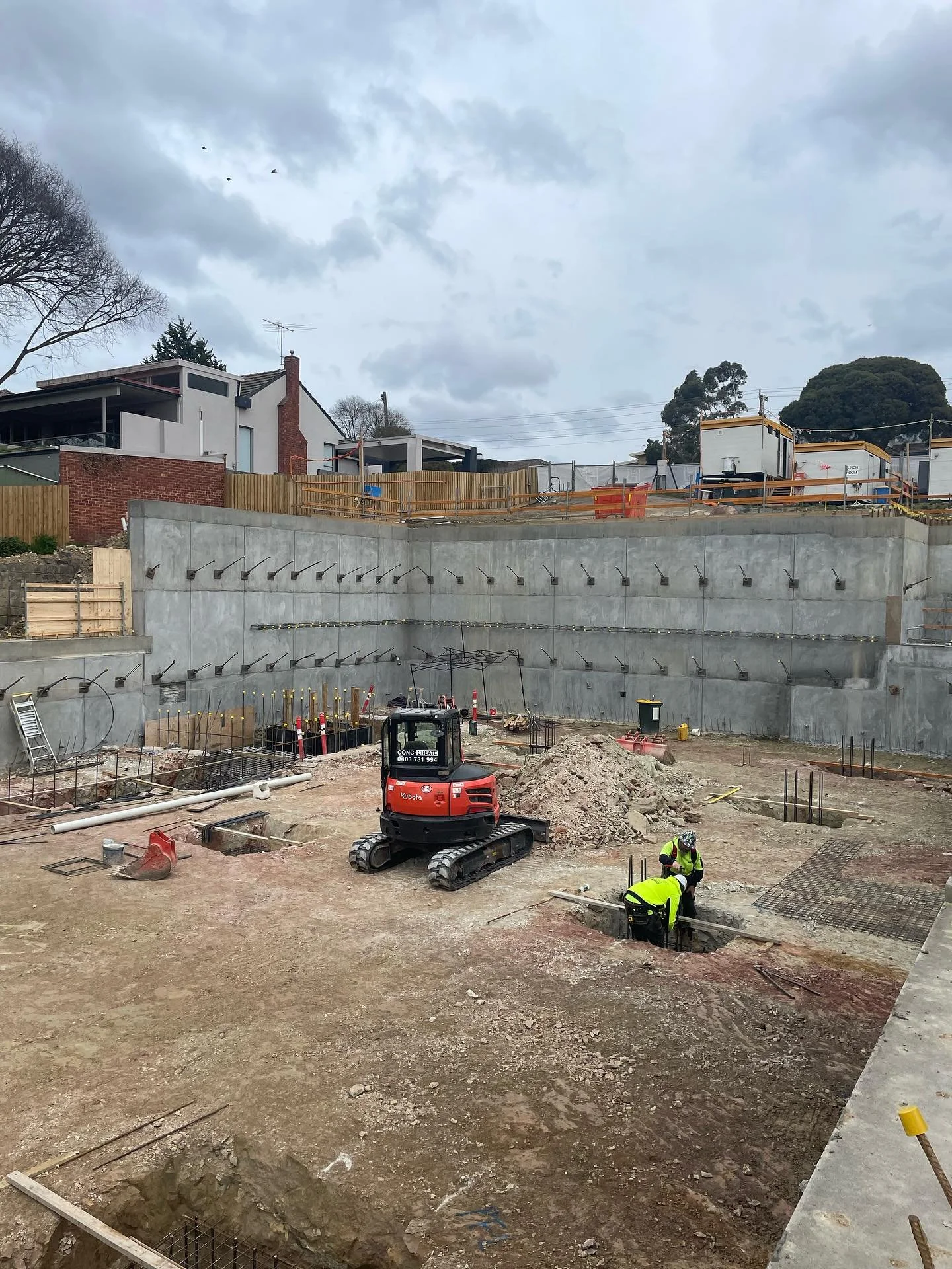 Greythorn Road childcare footings underway!