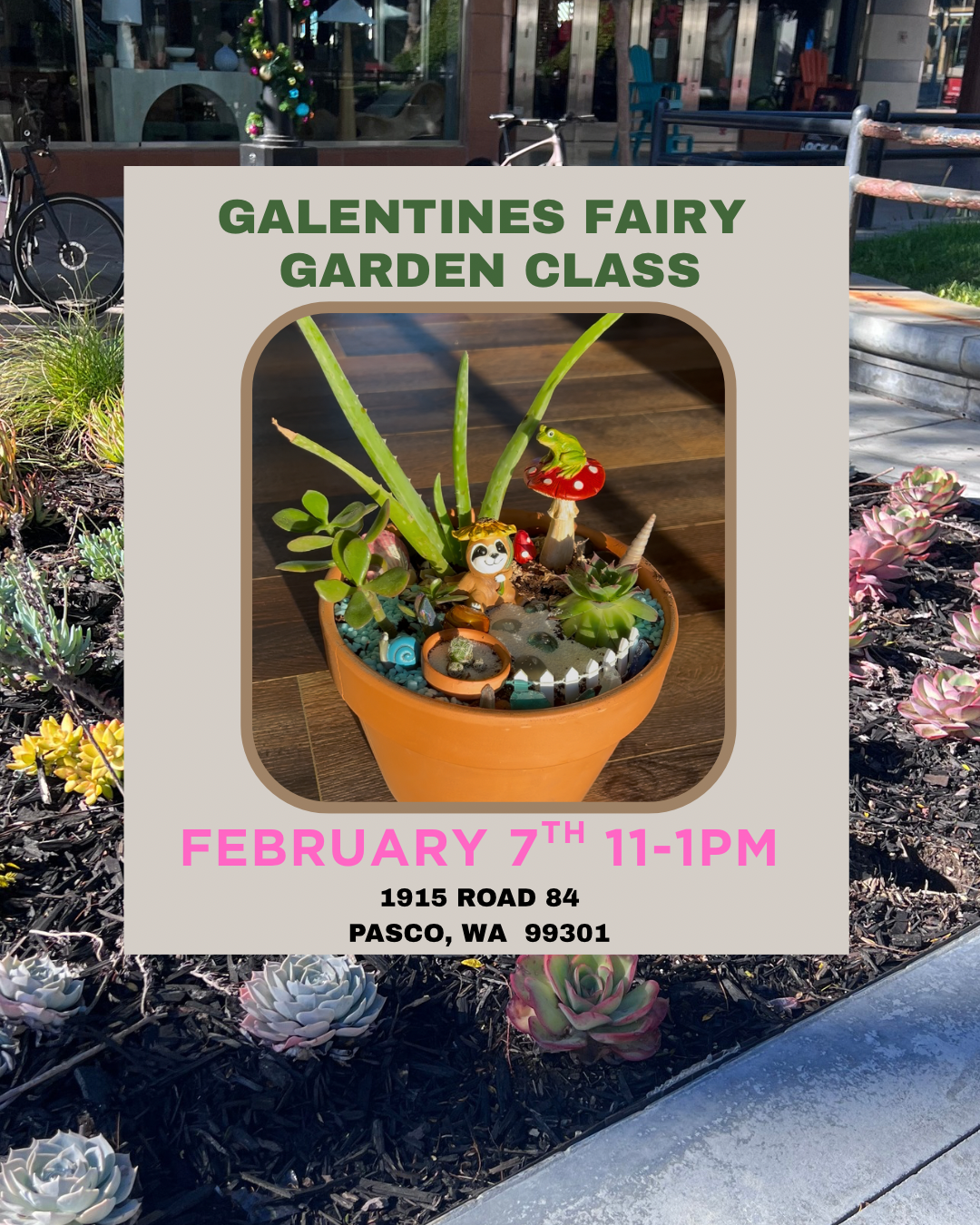 Galentine's Fairy Garden Plant Class hosted by Woven Rome