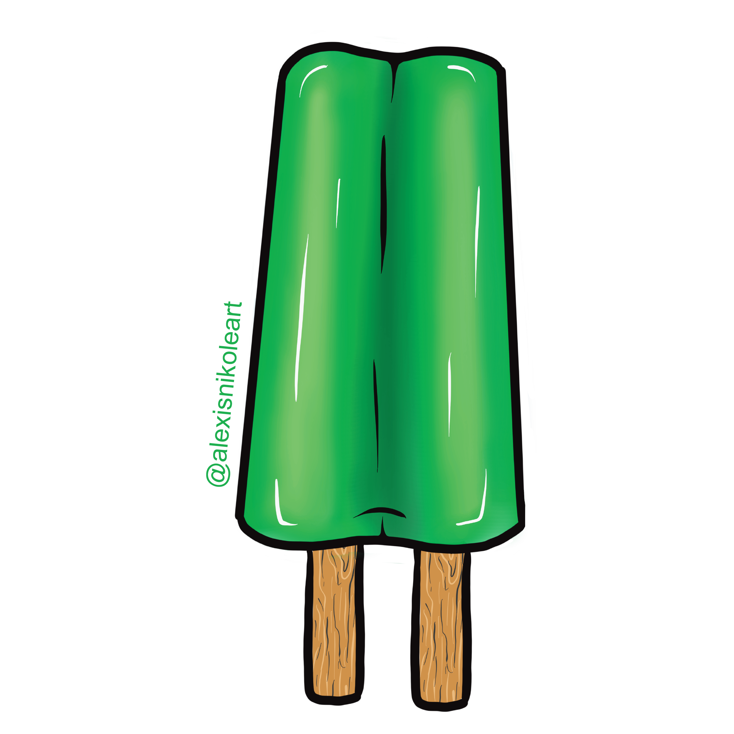 Lime Double Pop Sticker