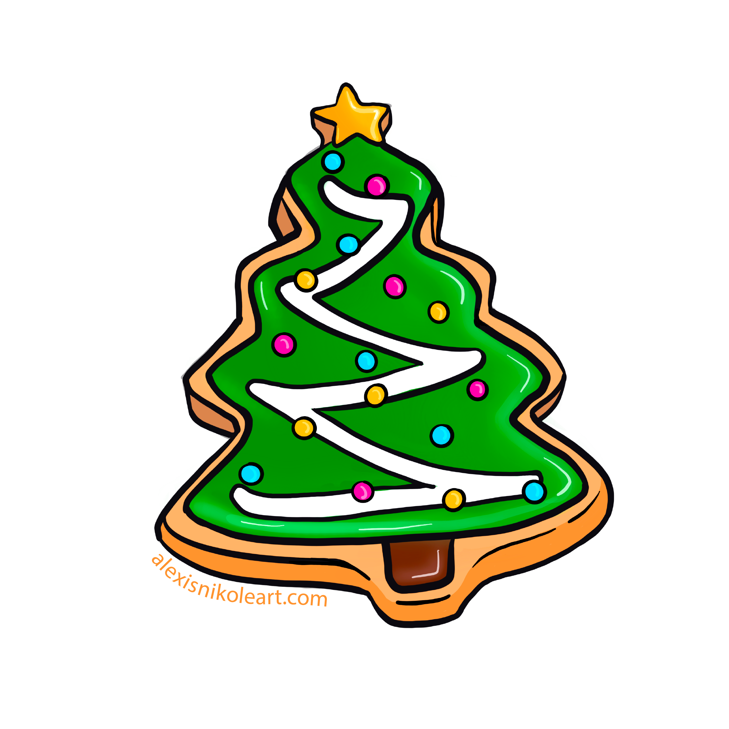 Tree Sugar Cookie Sticker