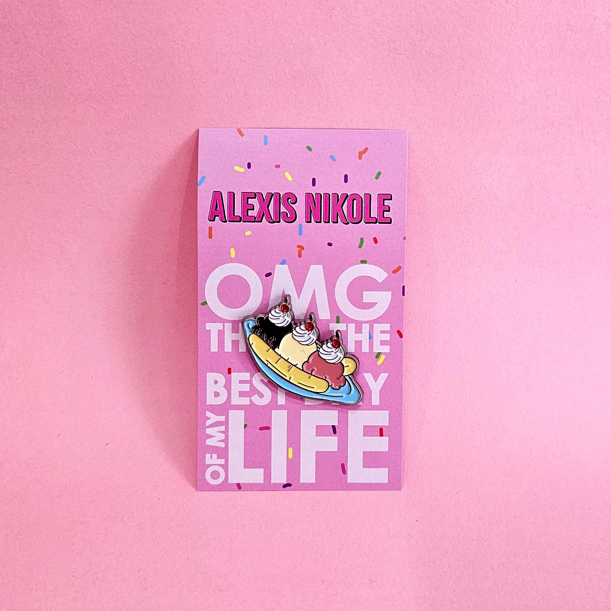 Banana Split Enamel Pin