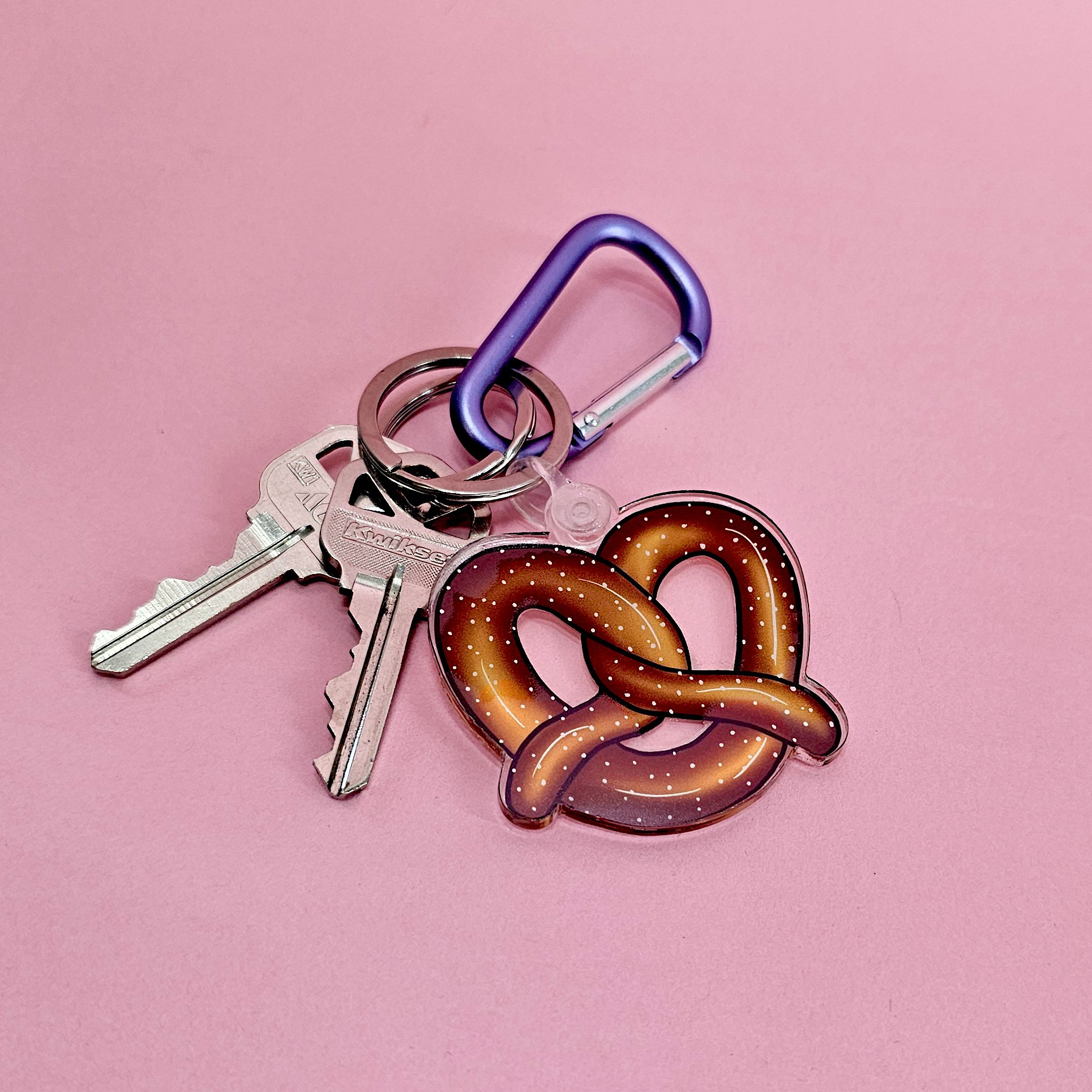Pretzel Keychain