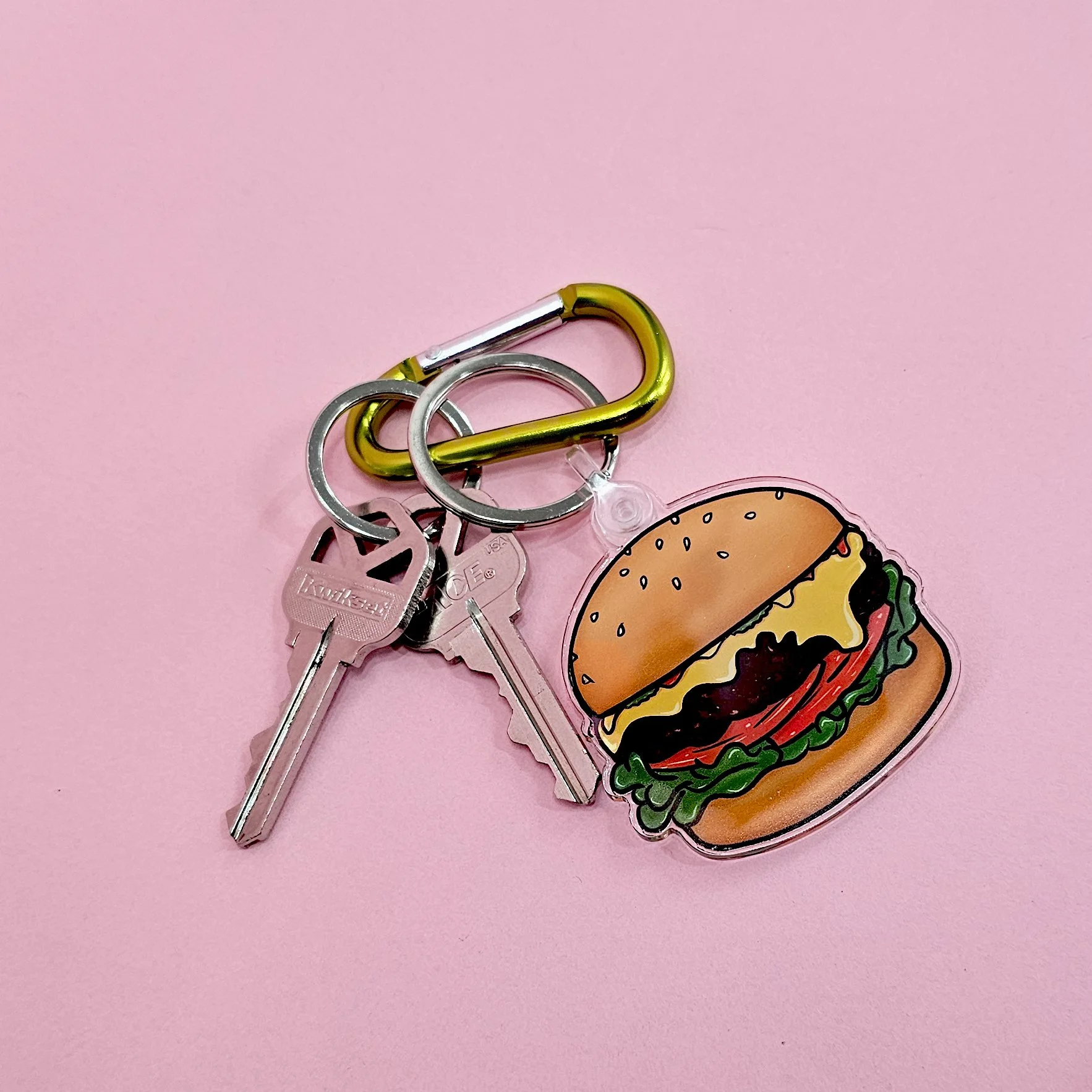 Cheeseburger Keychain