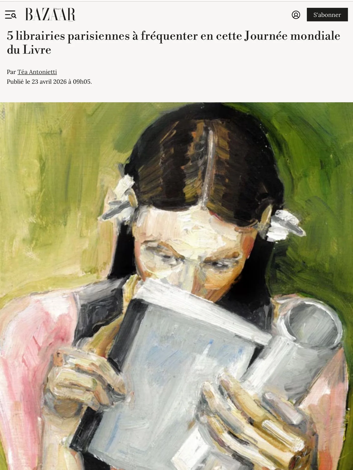 @bazaarfrance un grand merci de soutenir les librairies parisiennes pour la F&ecirc;te de la librairie ind&eacute;pendante 2026 ! 
Suite de l&rsquo;article &agrave; retrouver ici :
https://www.harpersbazaar.fr/culture/5-librairies-parisiennes-a-frequ