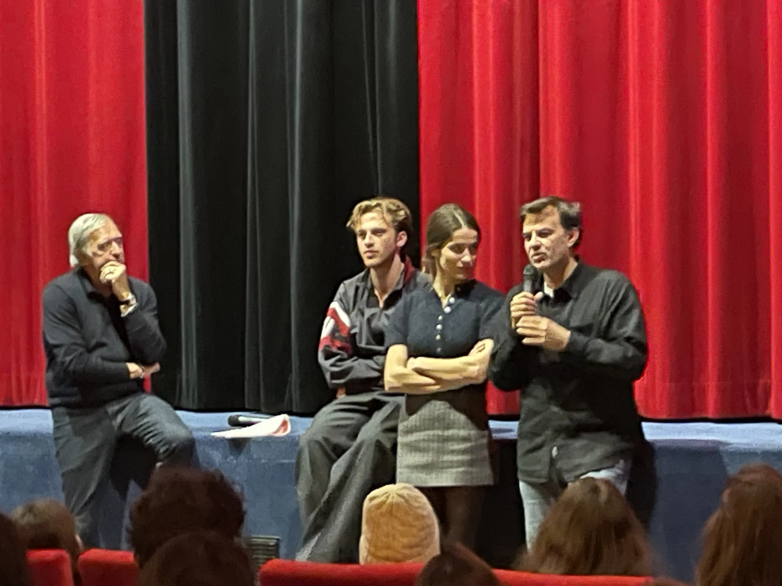 François Ozon, Rebecca Marder et Benjamin Voisin
