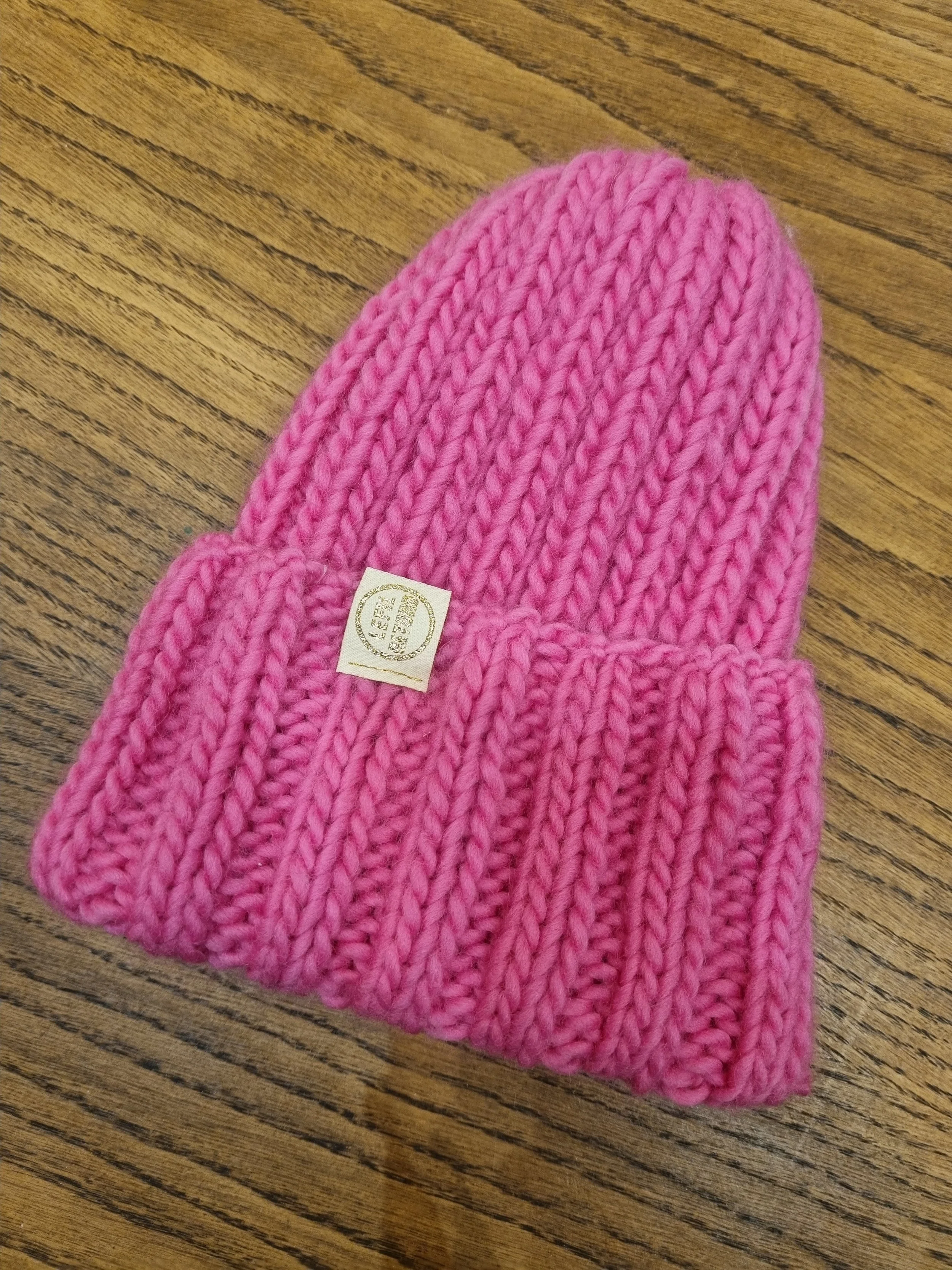 Bonnet Rose pour Camille