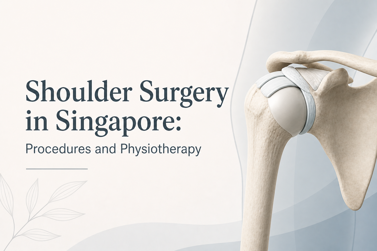 Shoulder Surgery in Singapore: Procedures and Physiotherapy