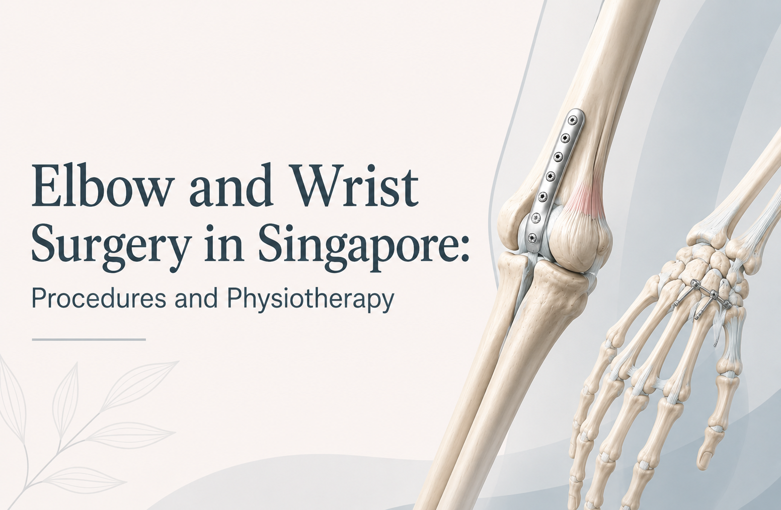 Elbow and Wrist Surgery in Singapore: Procedures and Physiotherapy