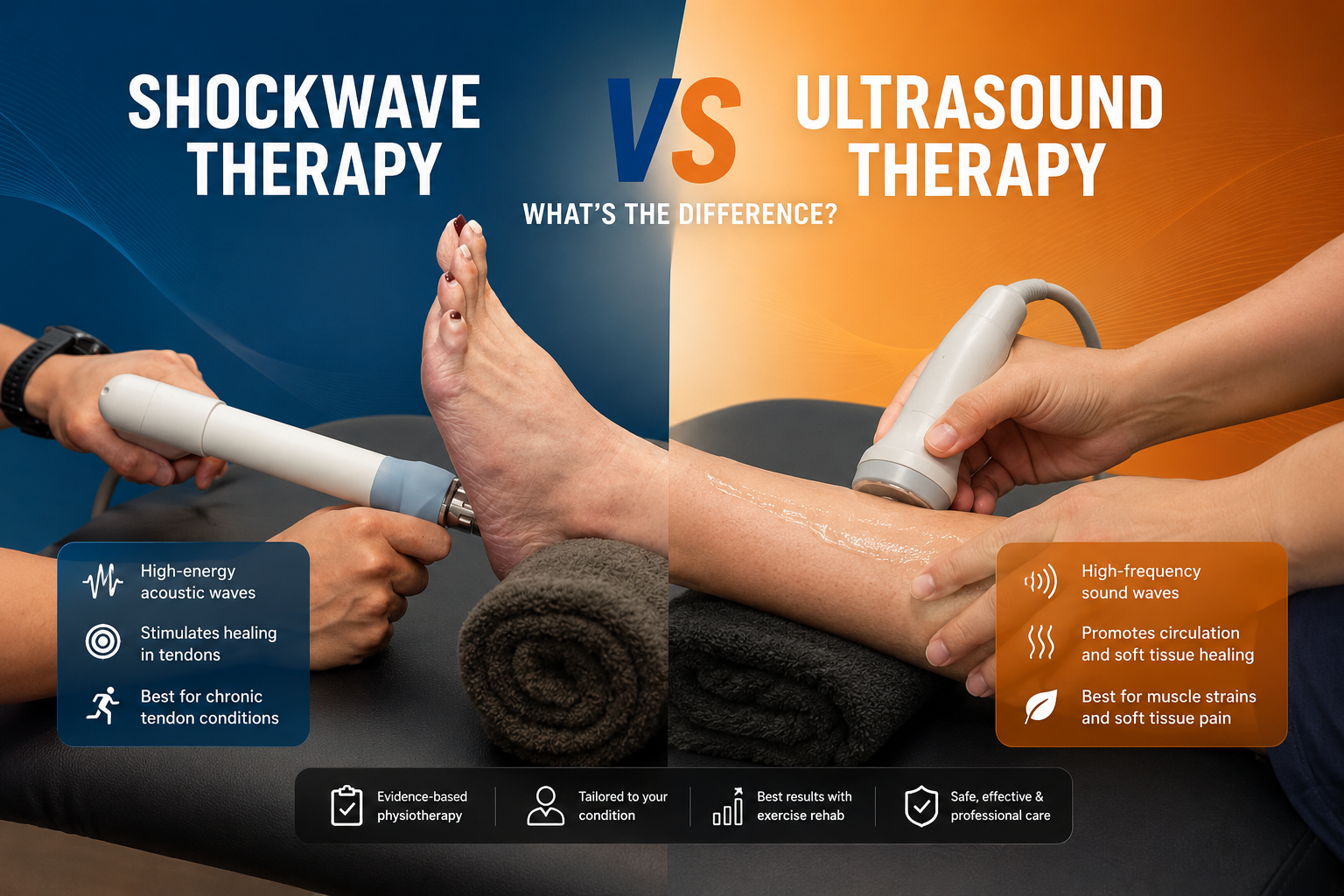 Shockwave Therapy vs Ultrasound