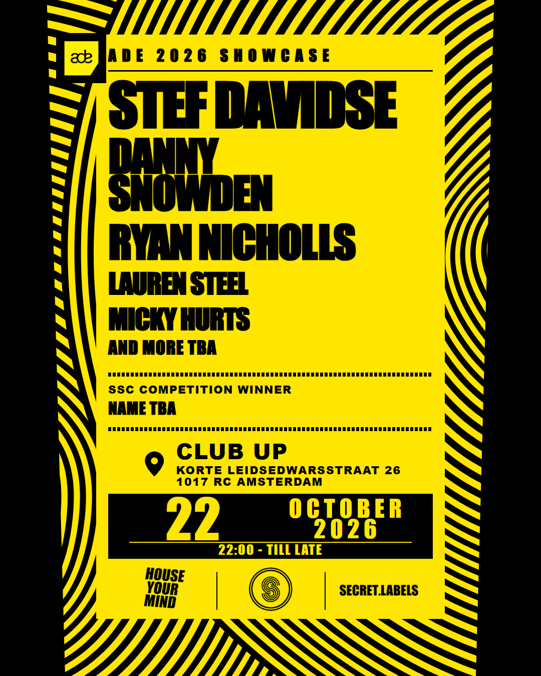 ADE: House Your Mind in Club Up, Amsterdam