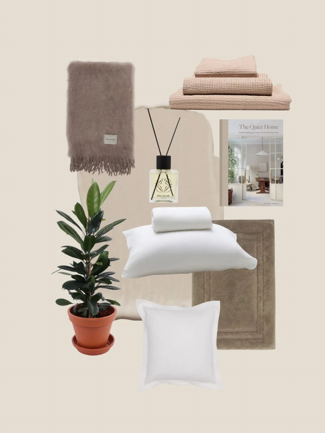 Inspiraatiota kev&auml;tkotiin 🤍
 
Kokosimme kolme moodbordia tuomaan inspiraatiota kev&auml;tkodin sisustukseen! 

Kuva 1 
 
BALMUIR: 

AURORA-torkkupeitto
LECCE-vohvelipyyhkeet
CESENA-pellavavuodevaatteet
LUGANO-kylpyhuoneenmatto
CASERTA-tyynynp&a