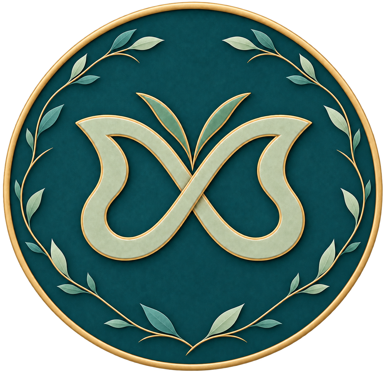 AuDHD butterfly and gold infinity symbol