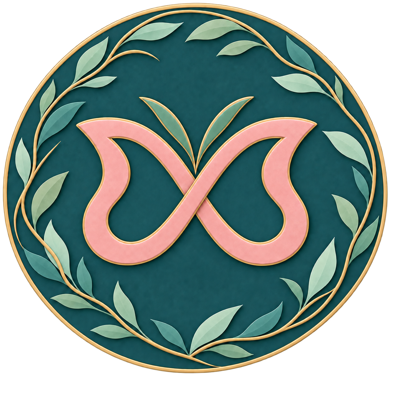 AuDHD butterfly and gold infinity symbol