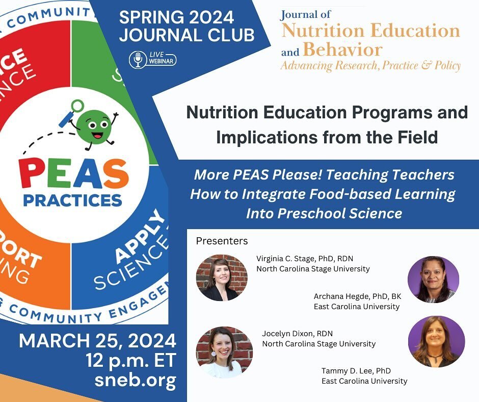 Join us next month for our webinar! #morepeasplease #nihsepa