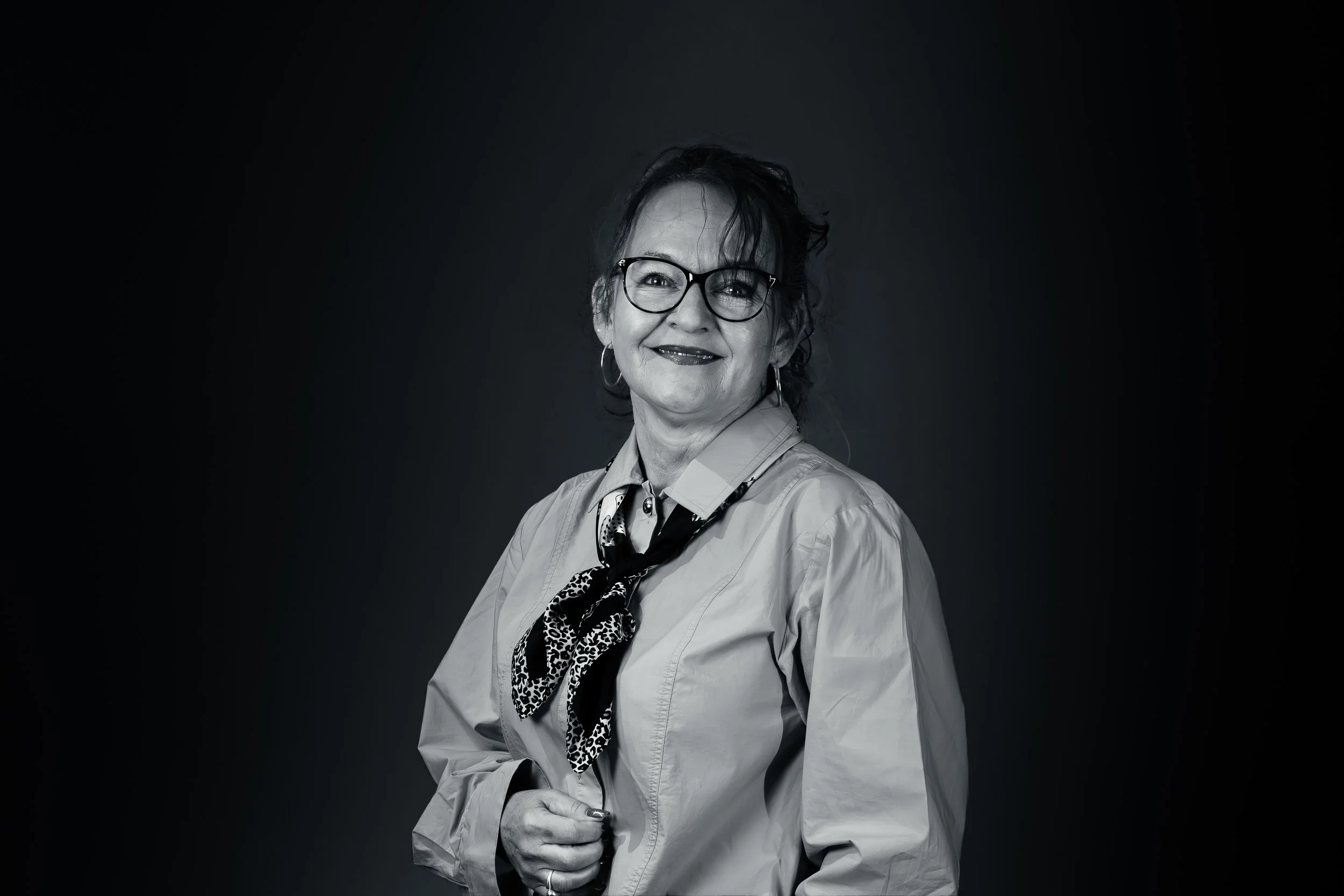 Line Miriam Haugan - Næringsforeningen i Finnsnesregion - sort/hvitt