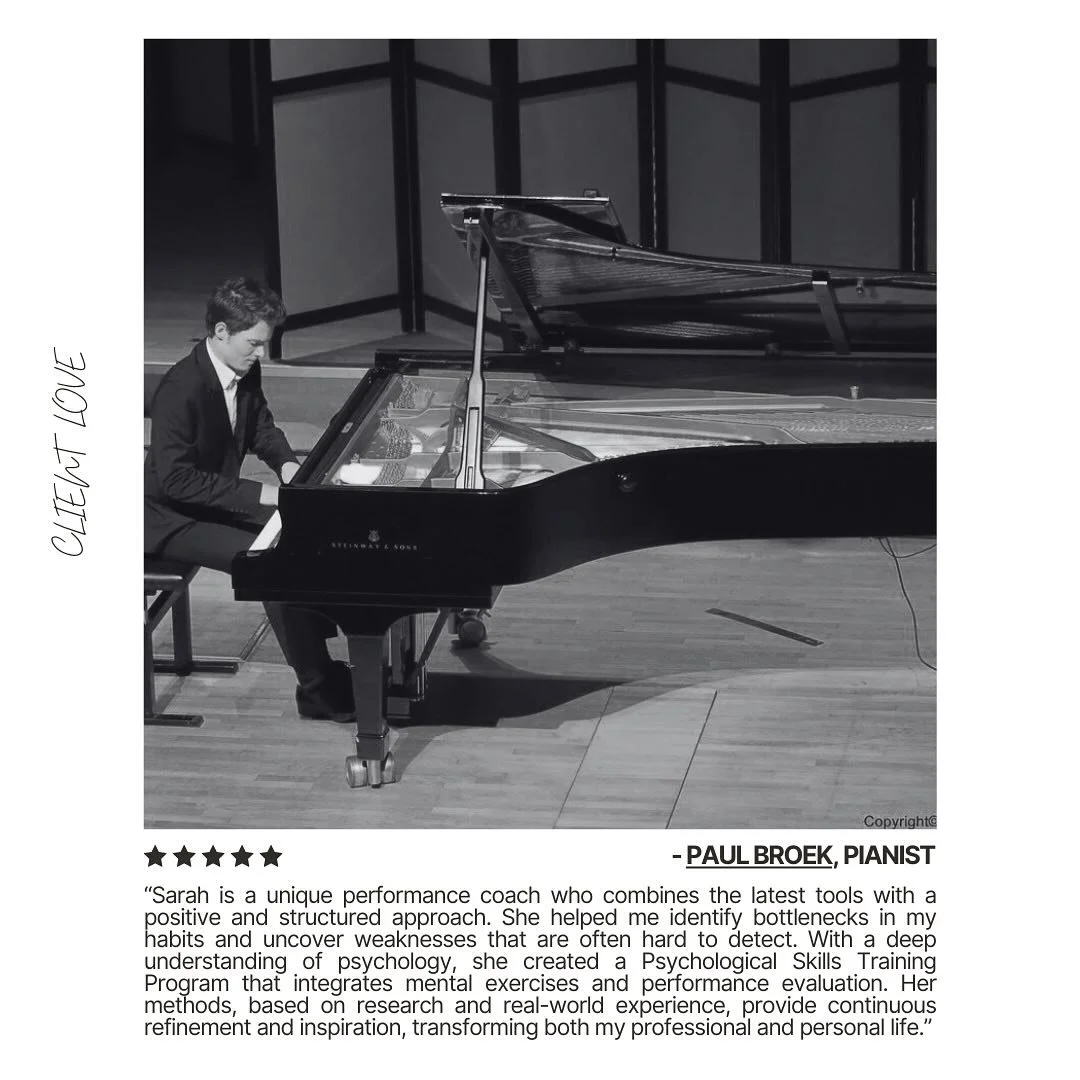 Client Love &amp; Insights from the Human Behind the Piano, Paul Broek 🎹

Working with Paul, a passionate and curious pianist based in Amsterdam, has been an enriching experience. 

Together, we focused on overcoming hindrances and barriers to perfo