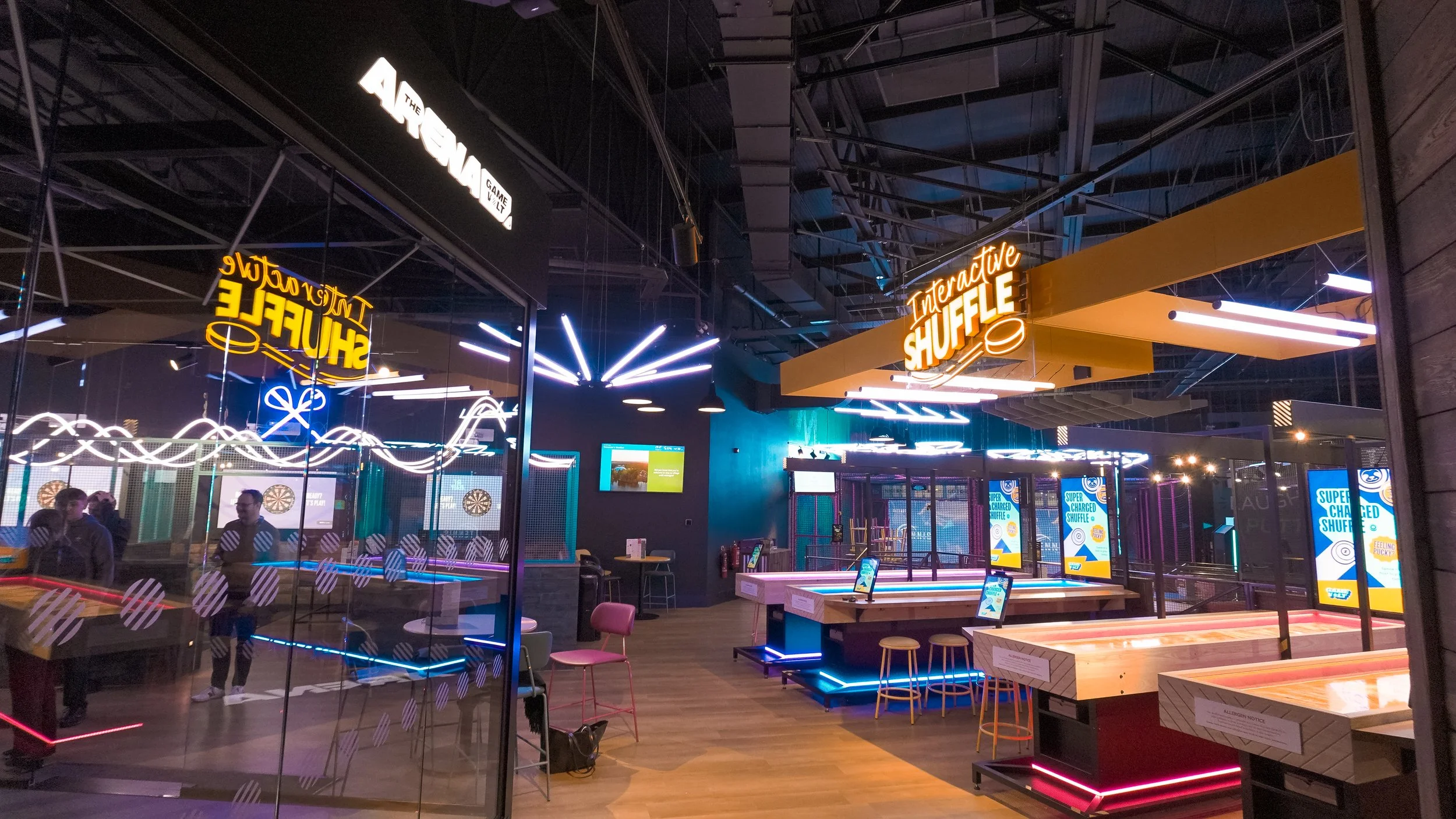 The Arena and Interactive Shuffleboard at Center Parcs Whinfell Forest