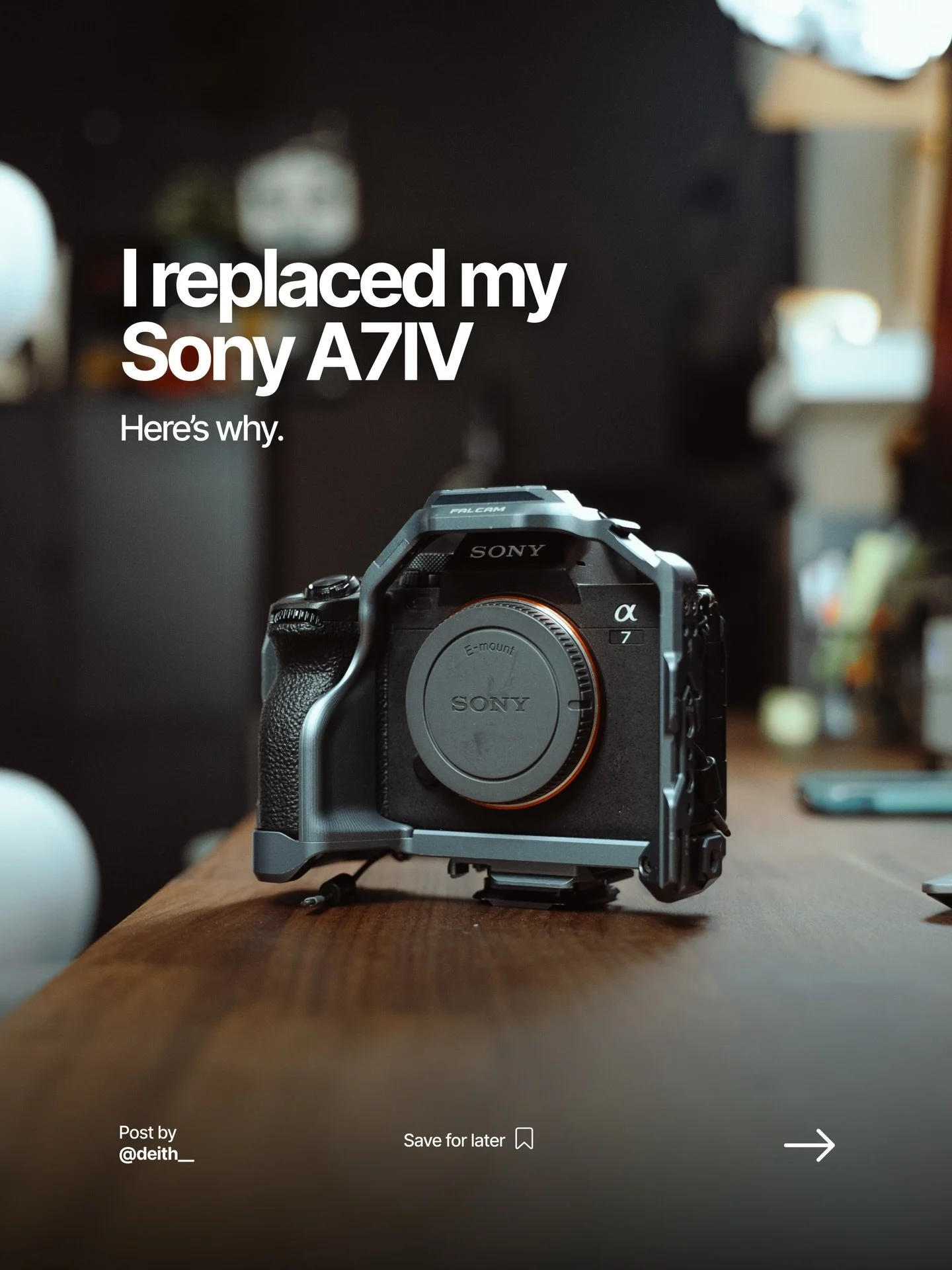 I finally made the switch: I replaced my Sony A7 IV with the Sony A7C II ⚡️

Same full-frame quality, amazing autofocus&hellip; but in a much smaller and lighter body.
Which means I actually bring it with me everywhere.

And let&rsquo;s be honest: th