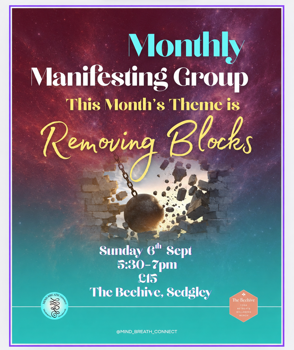 Monthly Manifesting Group | Sun 6th September 2026
