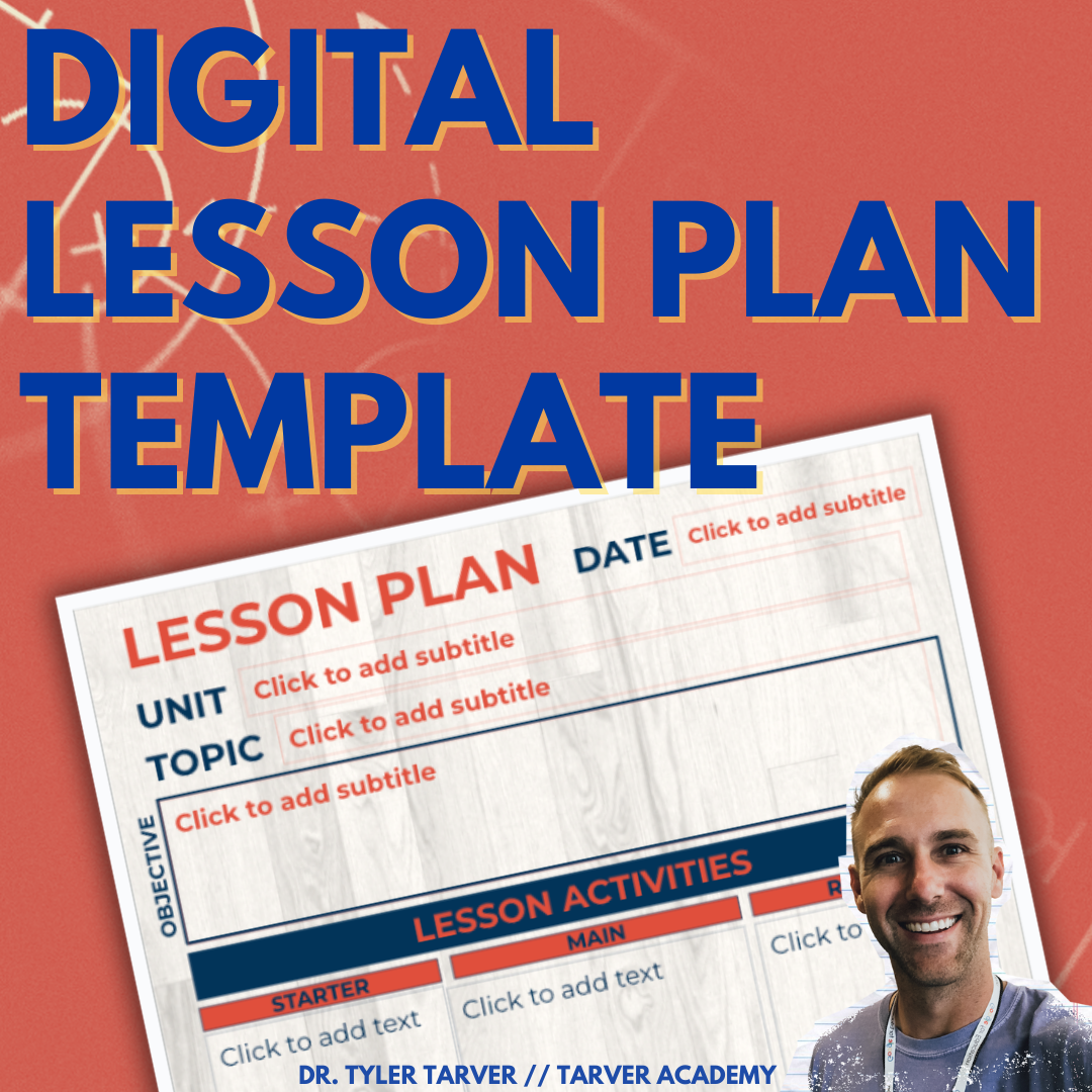 Digital Lesson Plan Template - 18 Weeks — Tarver Academy
