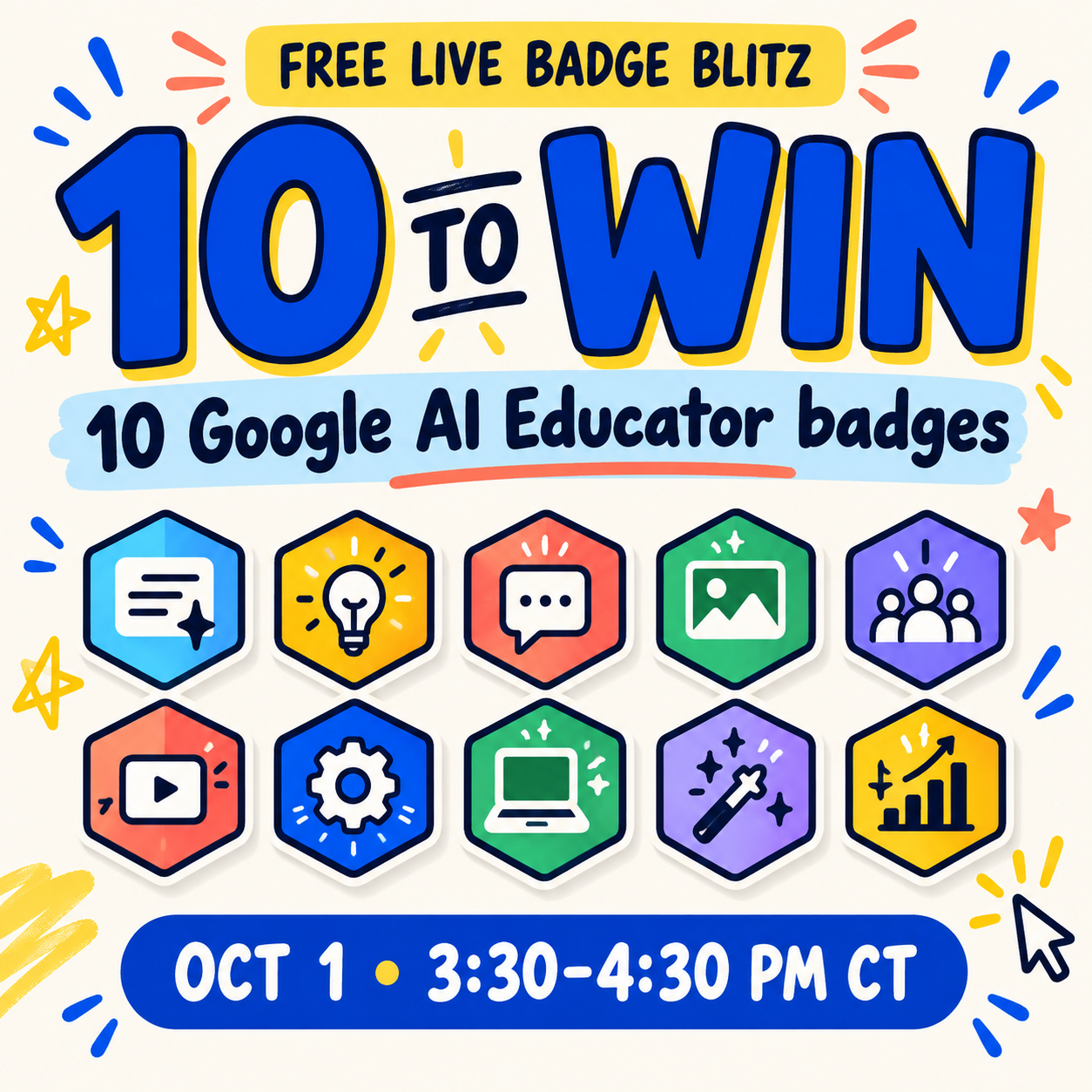 🎓 Get 10 dope Google Ai badges in one hour (fo freeee)