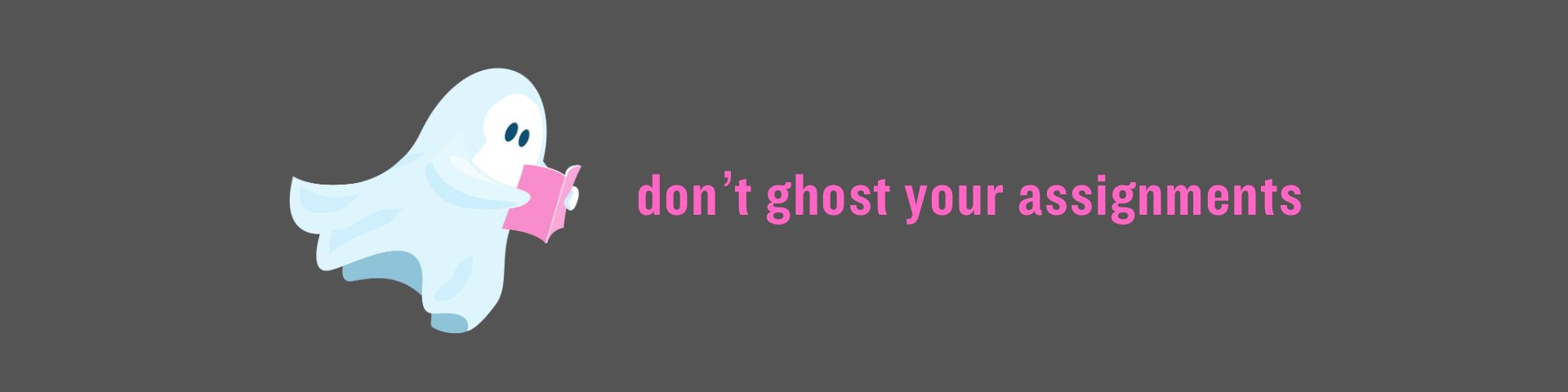Halloween Google Classroom header: don’t ghost your assignments