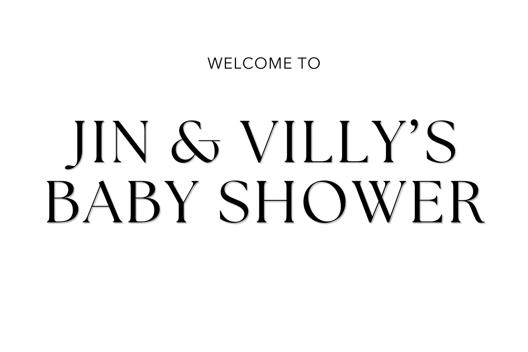 Jin & Villy's Baby Shower