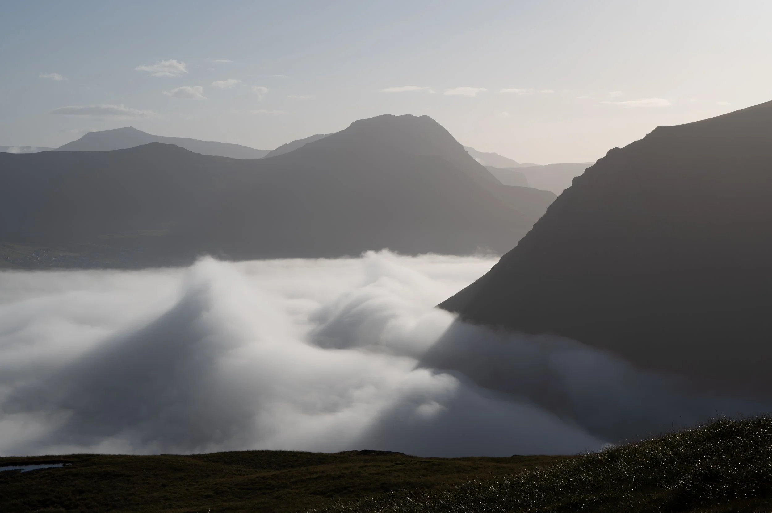 Clouds bumping into Kalsoy