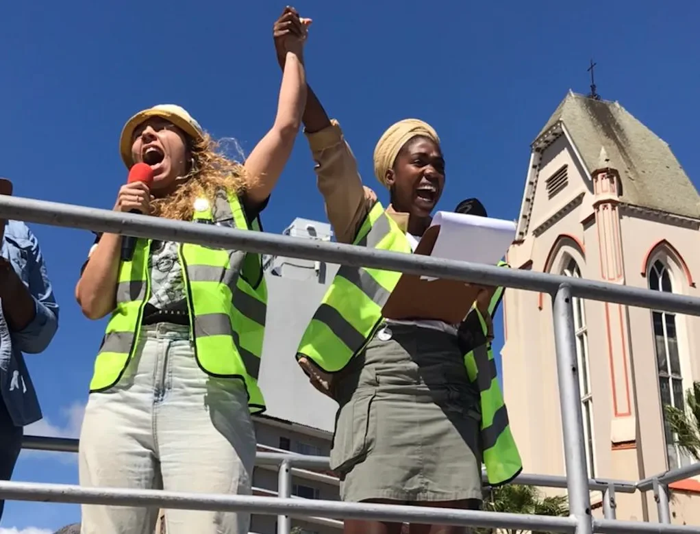 SA Youth gathering outside CT parliament - 25 March 2022