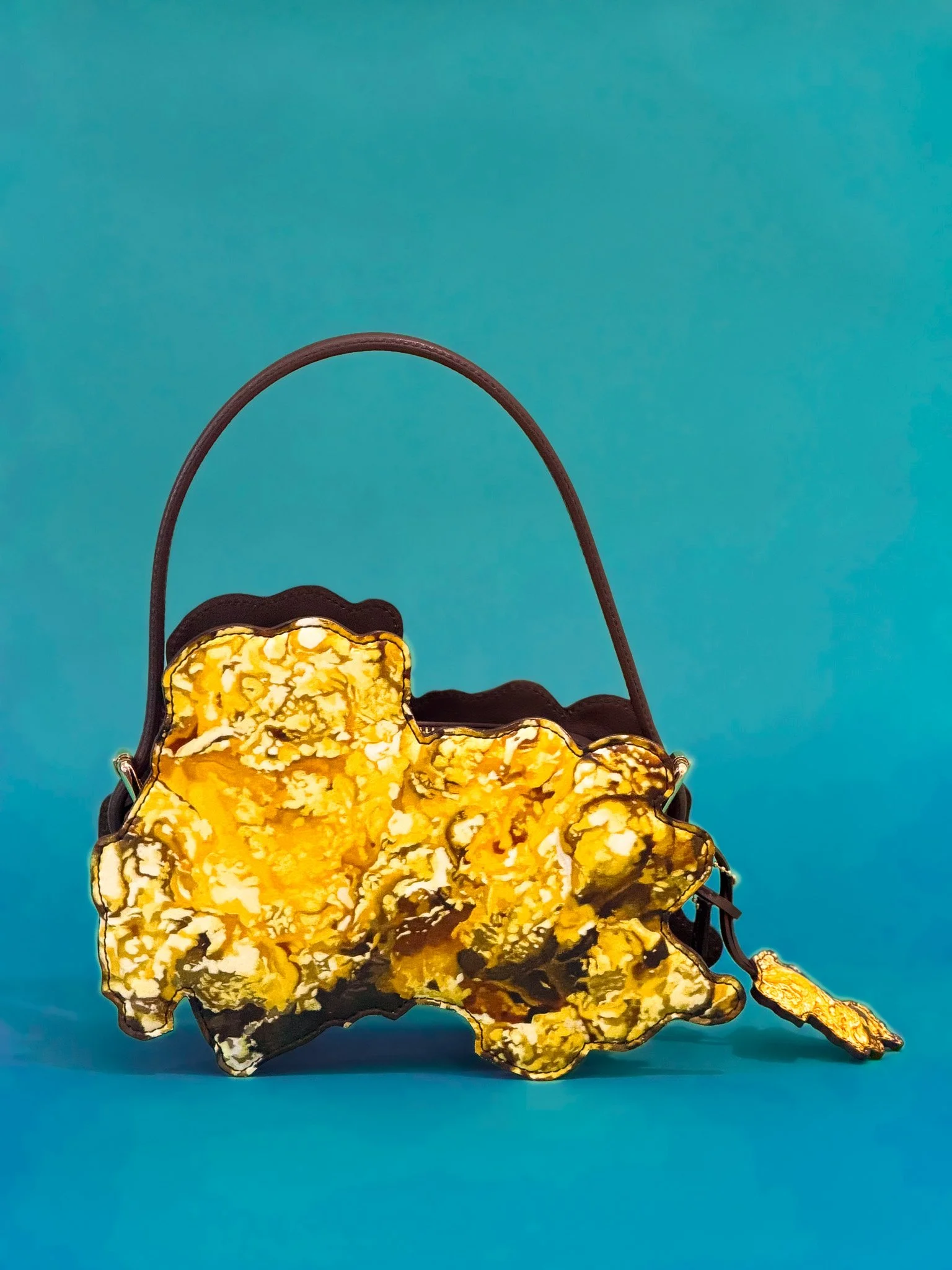   GOLD DIGGER   Edition of 50 Hand-signed & Numbered Gold Nugget Print on Leather