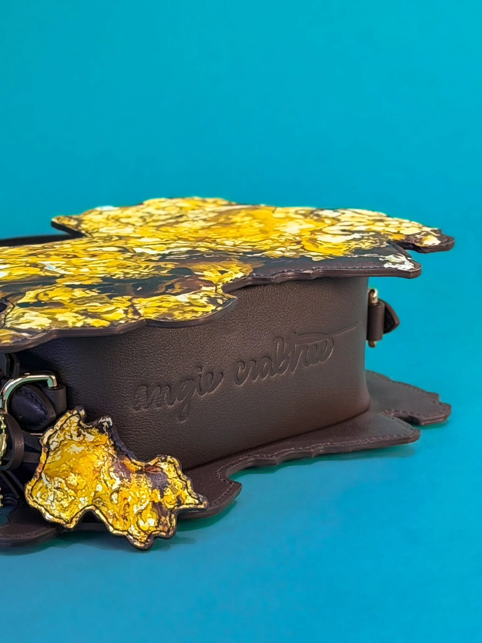   GOLD DIGGER   Edition of 50 Hand-signed & Numbered Gold Nugget Print on Leather