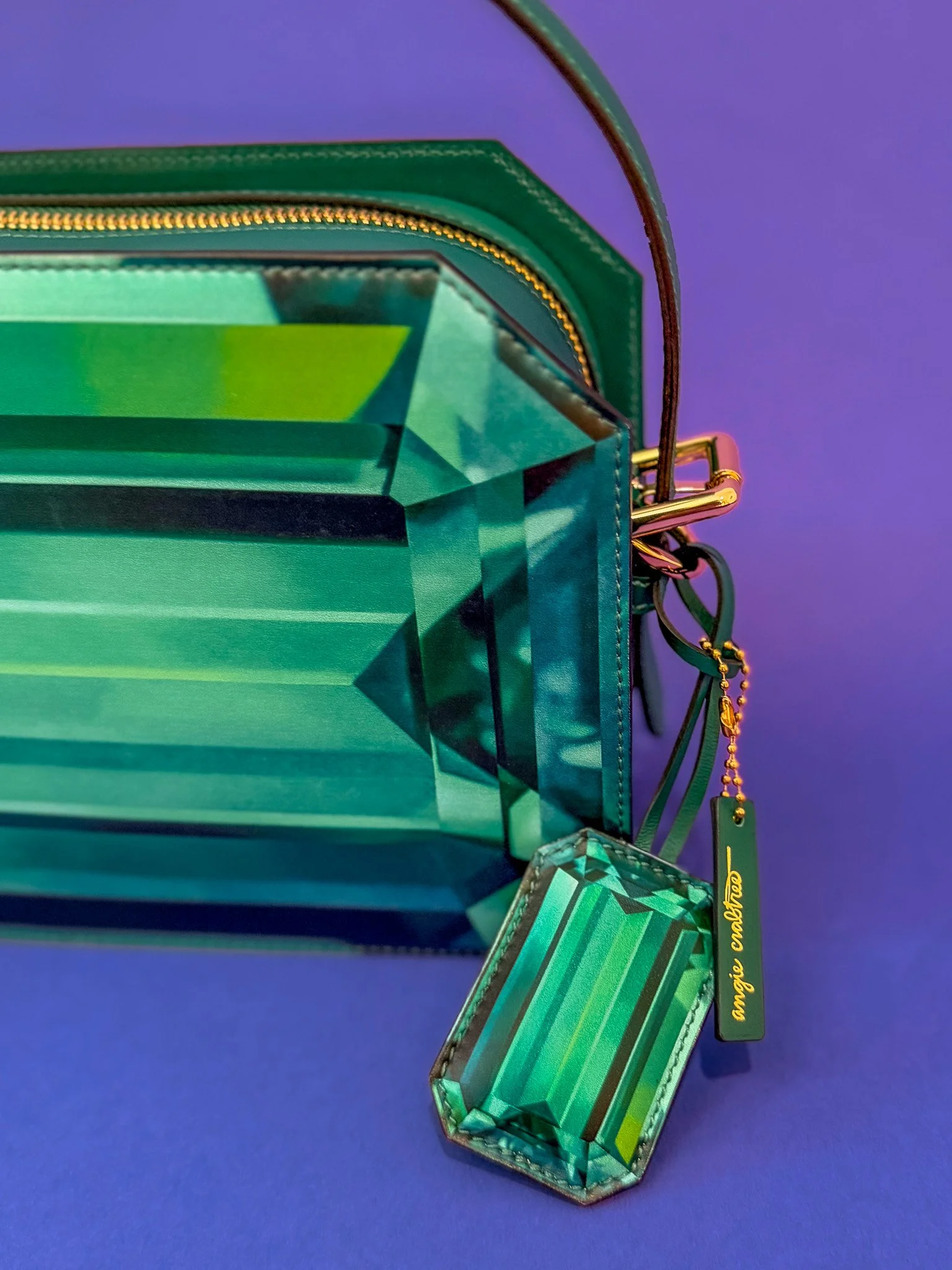   HEADLINER   Edition of 50 Hand-signed & Numbered Emerald Print on Leather