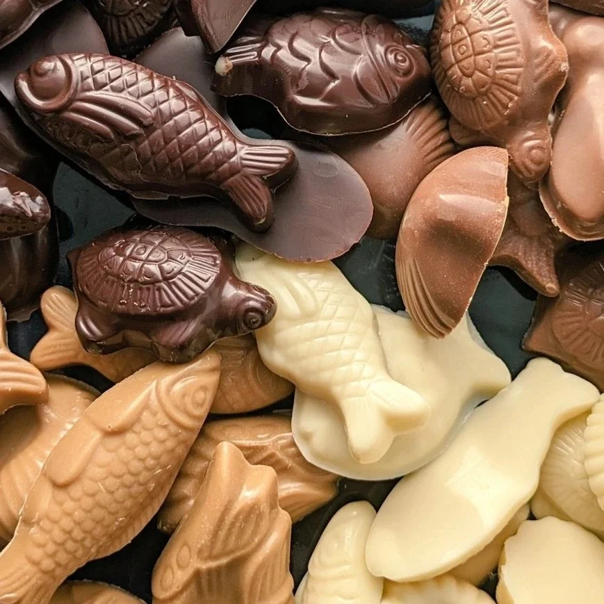 Petite friture de chocolats.- disponible à partir du 25 mars