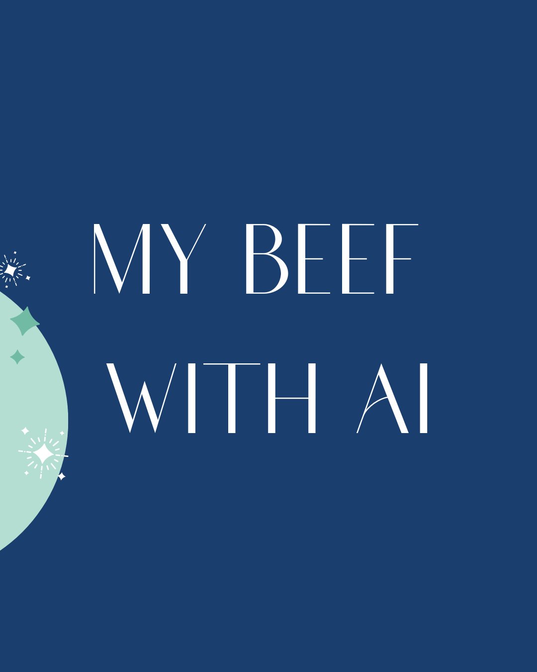 We need to stop putting other people's work into AI and pretending like you did something good for anyone but yourself. ⁠
⁠
It's gross, it's unethical, and it's destructive to HUMAN connection and thought. ⁠
⁠
There are people who have spent their li