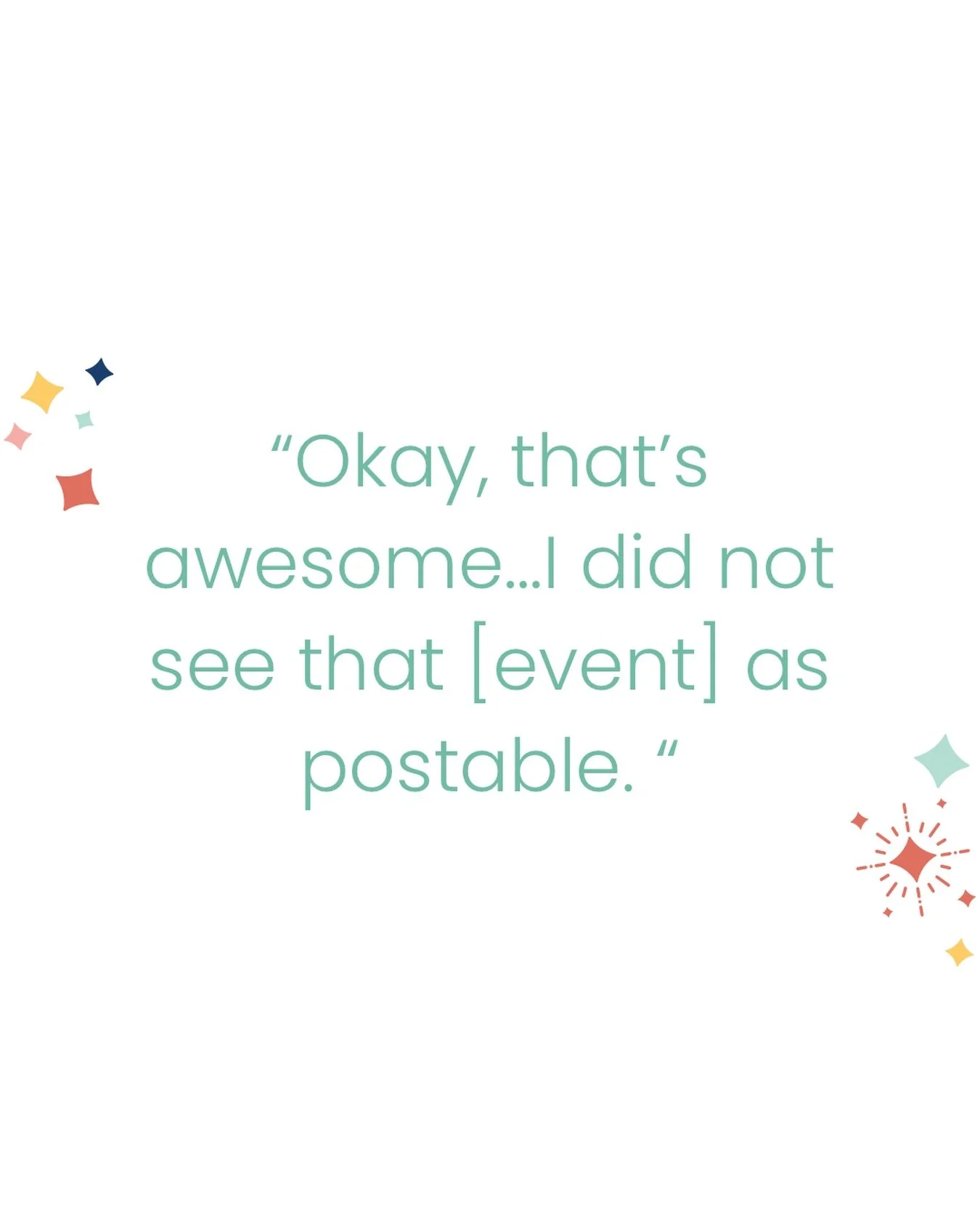 &ldquo;Okay, that&rsquo;s awesome. I literally cringed for a hot second &lsquo;cause I did not see that [event] as postable. 

And you took the shots out of it that actually make it look good... actually makes it look really cool&hellip;like a fun vi