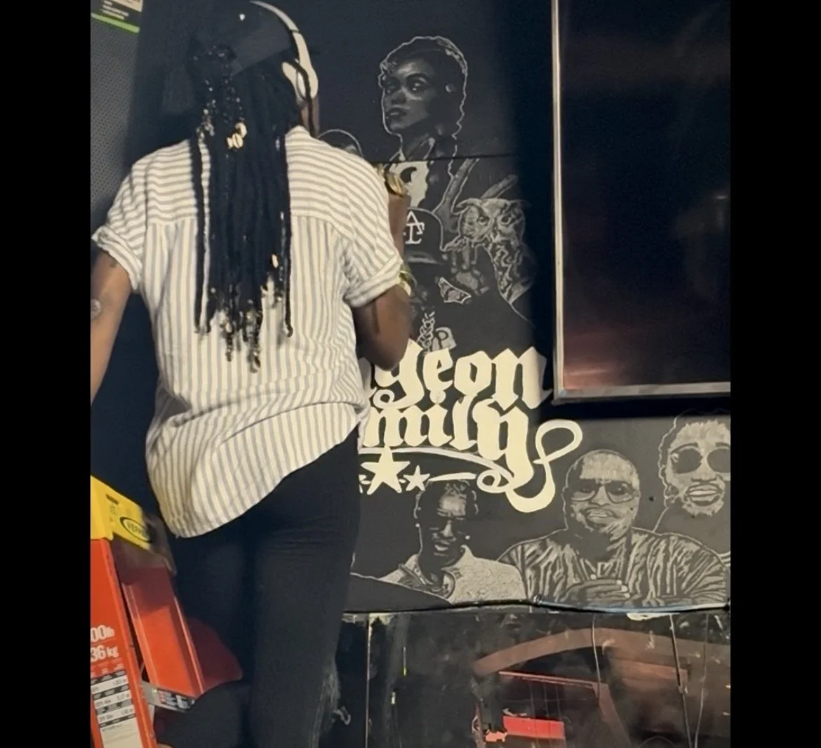 Mural Install at the old O'Rileys in Decatur