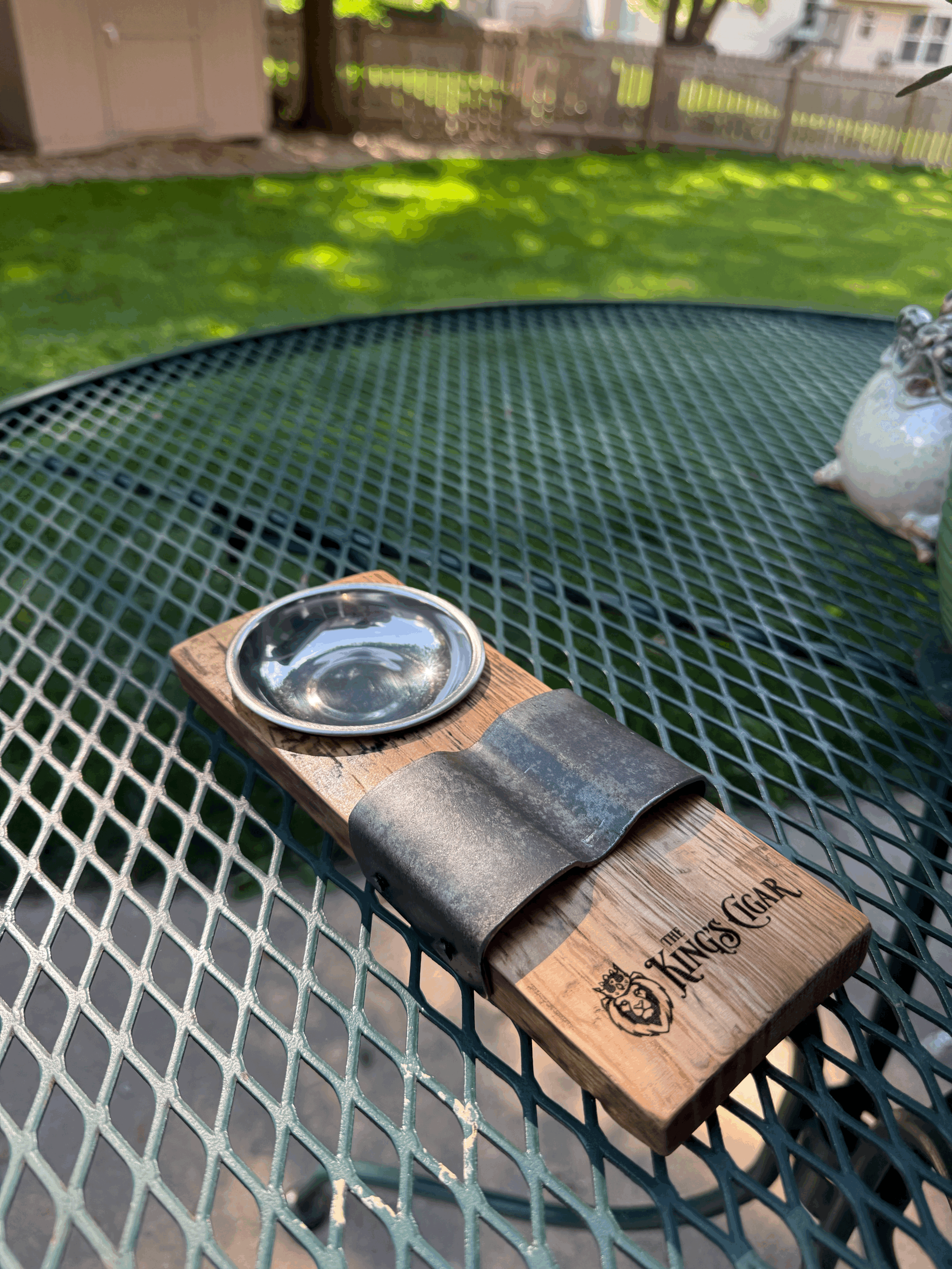 Whiskey Barrel Ashtray