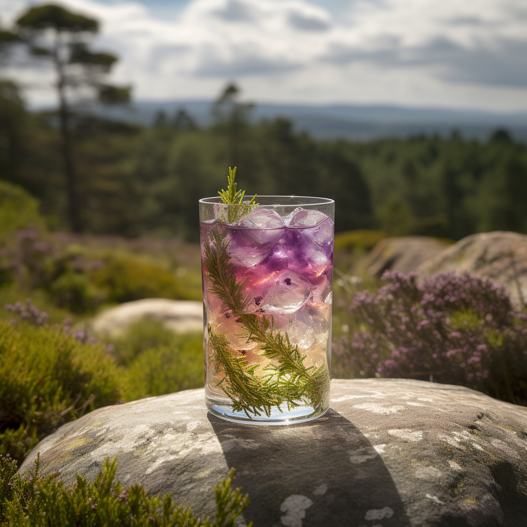 A whiskey based honey and lavender drink