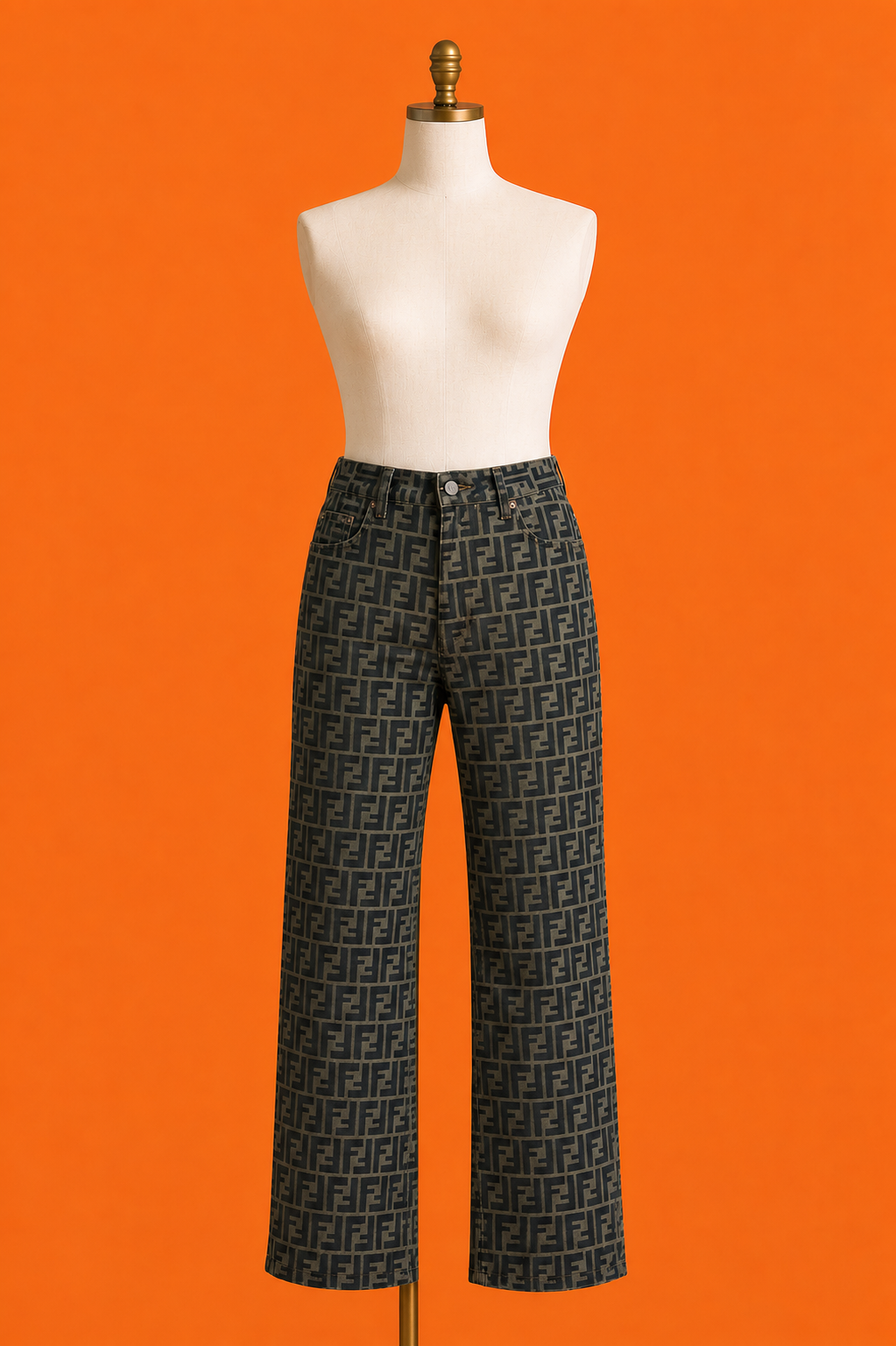 Authentic Vintage Fendi Zucca Print Pants