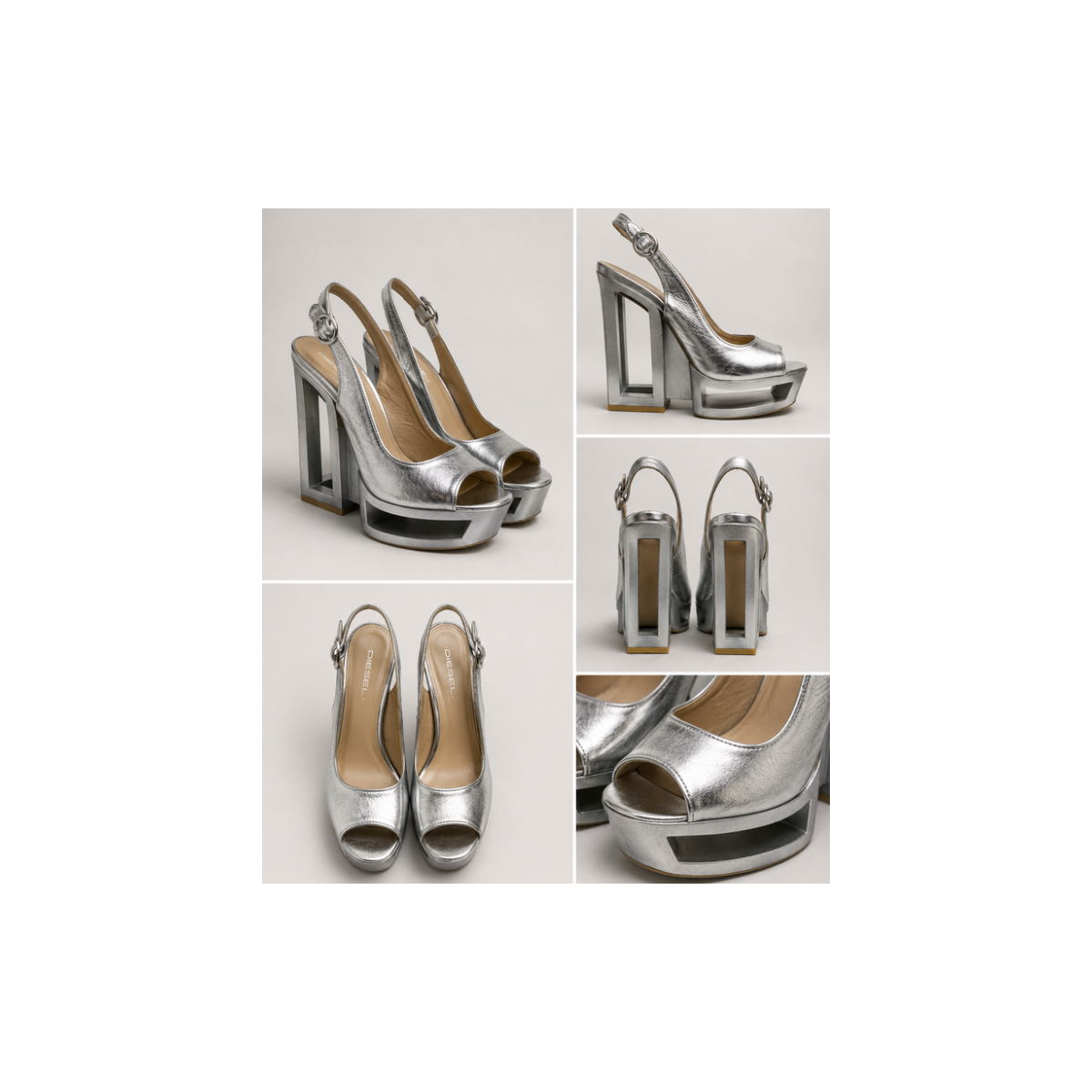 C. Label Wedge Heels